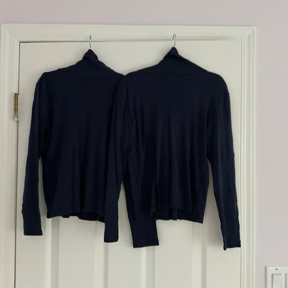 Set of 2 pcs Polo by Ralph Lauren Black Cotton-Modal Turtleneck - Picture 3 of 6